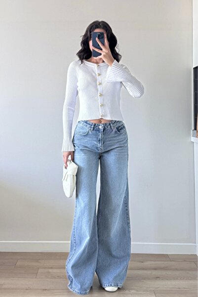 Eka Women's White Spanish Sleeve Cardigan 1014-2425