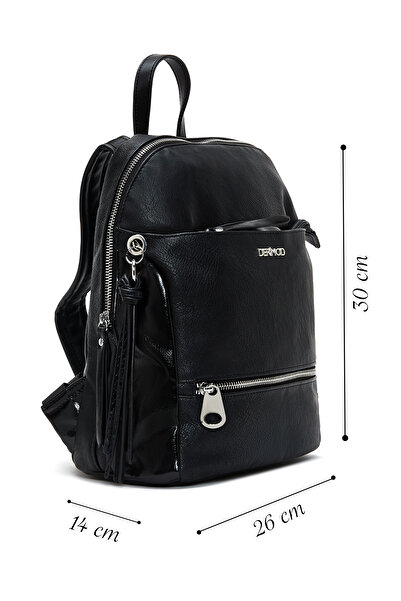 Derimod Women's Black Casual Backpack 25Wbd2500Ft