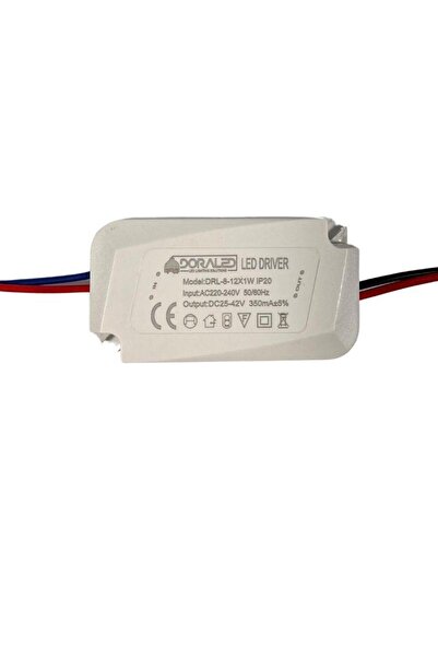 DORA LED 8-12X1W 350Ma 25-42V Power Led Driver IP20 Power Led Sürücü