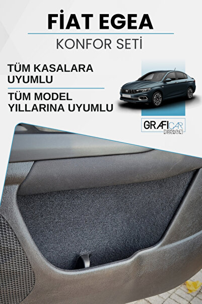 GRAFİCAR Fıat Egea Uyumlu Konfor Seti - Kumaş Kaplama İzolasyon Amaçlı Ürün / Tüm Model Yılları Uyumlu