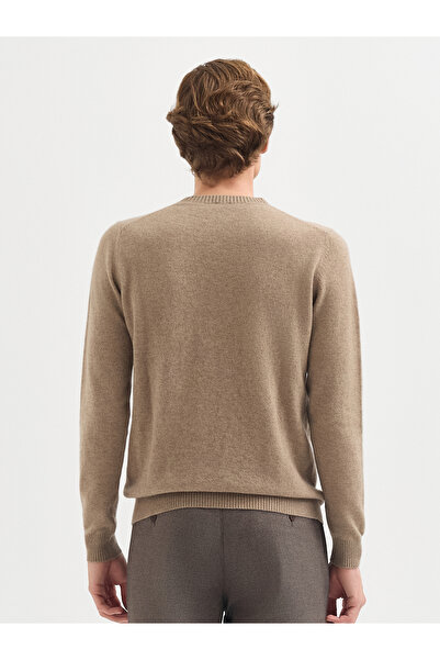 Karaca Erkek Regular Fıt Triko Kazak-Bej