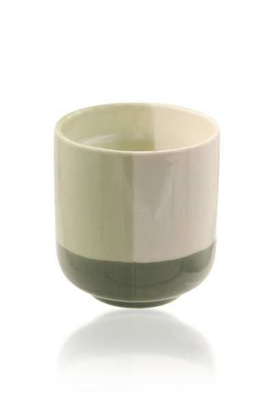 The Mia Porselen Yeşil Kupa Porselen Saksı Yeşil 330 ml