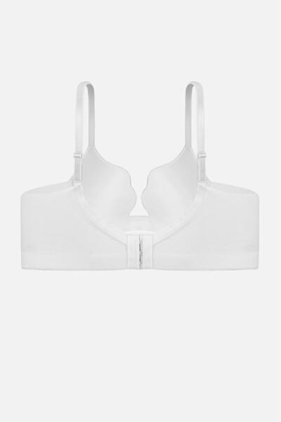 Wonna Oyster Lace Wonna Printed Bra-No Support No Padding Underwire-2822-Ecru