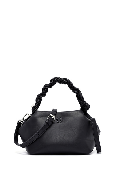 Derimod حقيبة كتف صغيرة بحزام طويل أسود للنساء 25SBD249018