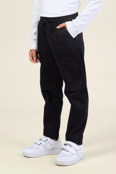 DMB BOYS & GIRLS Çaren Kids - Boys' Pants- Elastic Waist Double Pocket Cotton Pants- Boys' School Pants