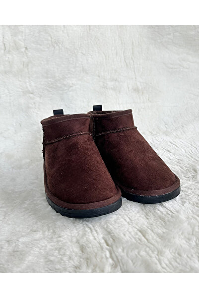 M Miel Kadın ultra mini süet bot içi kürklü bot&bootie