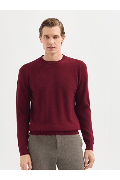 Karaca Erkek Regular Fıt Triko Kazak-Bordo