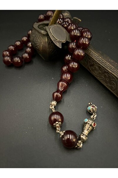 WOODEN COSTUMES Tesbih Osmanlı Ateş Kehribar Kehribar Tesbih Amber Tesbih Koy...