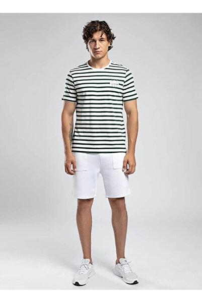 Lee Cooper Round Neck Emerald Green Men's T-Shirt 252 Lcm 242064 Eddy Ekru-Zümrüt