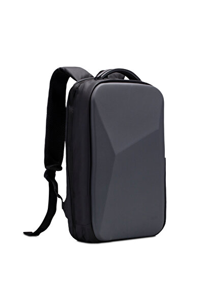 Classone GA-0014 Guntlet V1 Sert Kabuk Serisi 15.6 inch Uyumlu WTX Pro Su Geçirmez Kumaş Laptop Çantası -Gri