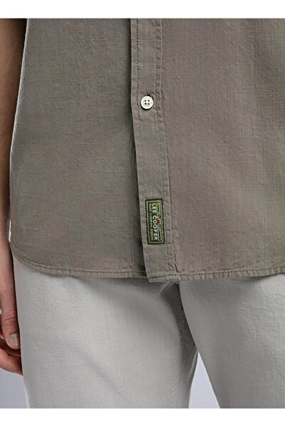 Lee Cooper Regular Fit Khaki Men's Shirt 252 Lcm 241018 Desola Khaki