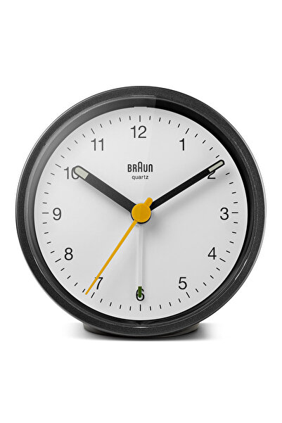Braun BC12BW SİYAH-BEYAZ KLASİK ANALOG ALARMLI MASA SAATİ