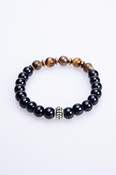 Tudors سوار أسود من الحجر الطبيعي للجنسين