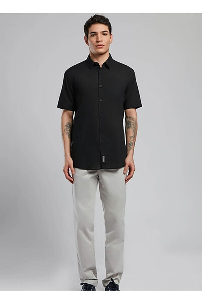 Lee Cooper Regular Fit Siyah Erkek Gömlek 252 LCM 241018 DESOLA SİYAH