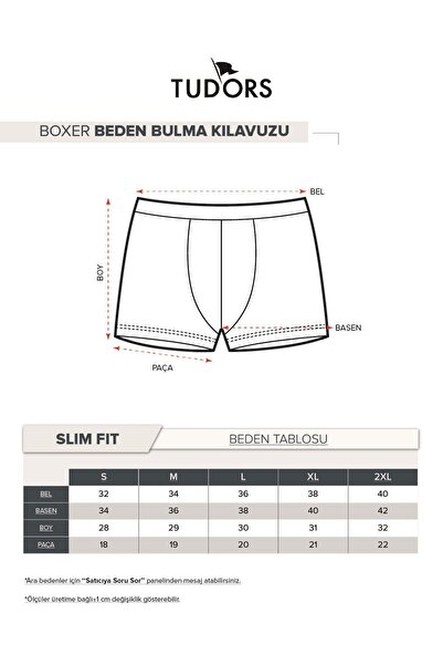 Tudors Ανδρικό 2'li Cotton Lycra Ευέλικτο Ύφασμα Λευκό Μπόξερ