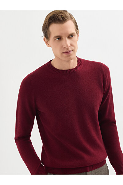 Karaca Erkek Regular Fıt Triko Kazak-Bordo