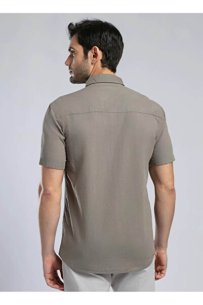 Lee Cooper Regular Fit Khaki Men's Shirt 252 Lcm 241018 Desola Khaki