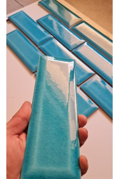 Armada Çini 7x21 Cm Metro Turkuaz Çini Seramik