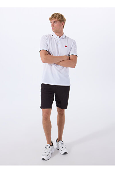 HUGO Plain White Men's Polo T-Shirt 50490775_Deresino232 10231467 01