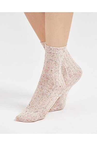 Bolero Çorap Kadın Kışlık Soket Kırçıllı Çorap