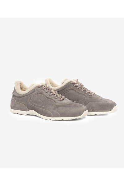 Greyder Kadın Gri Hakiki Deri Spor Ayakkabı 5K2UA34450