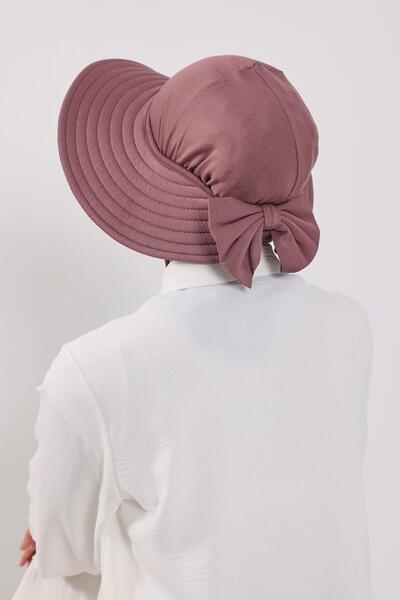 Aisha's Design Ninja Bone Turban with Detachable Bow on the Back, S-5, Dusty Rose