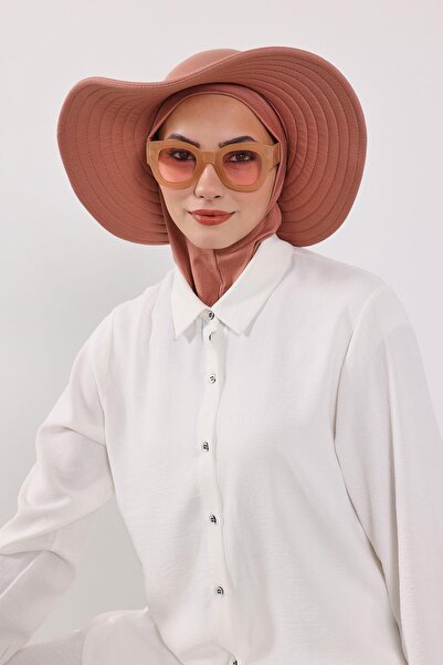 Aisha's Design Ninja Bone Turban with Detachable Bow on the Back, S-5, Cappuccino