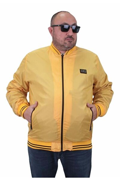 Starbattal Plus Size Basic Pilot Coat 23823 MUSTARD