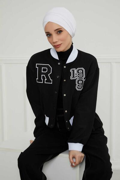 Aisha's Design Belted Combed Cotton Bonnet,B-31,White