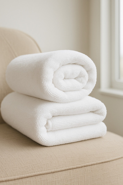 MEŞELİ TEKSTİL 2 штуки ультра-люксових білих готельних рушників для ванної кімнати 90x170 Battal Boy 900 г | Ультра-товсті та міцні