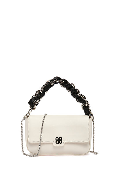 Derimod Women's White Long Chain Strap Mini Shoulder Bag 25Sbd 249118