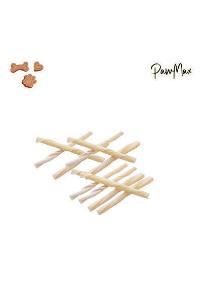 PAWMAX Beyaz Burgu Kemik Doğal Kurutulmuş Köpek Ödül Maması Milk Bone 100 Gr