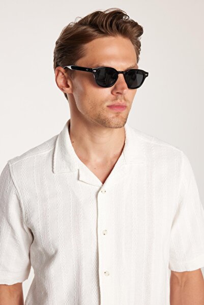 Tudors Ανδρικό κανονική εφαρμογή κλασική κοπή 100% βαμβακερό λινό εφέ κοντό μ...