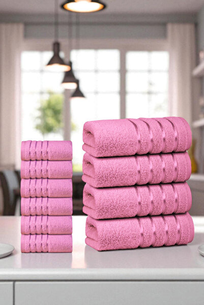 Arte Cotone Набір рушників First Class 100% бавовна | 4x рушники для рук і обличчя + 6x рушники для ніг