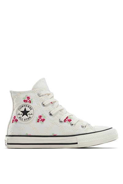 Converse Beyaz Kız Çocuk Kanvas Yürüyüş Ayakkabısı A12636C.103-CHUCK TAYLOR ALL STAR