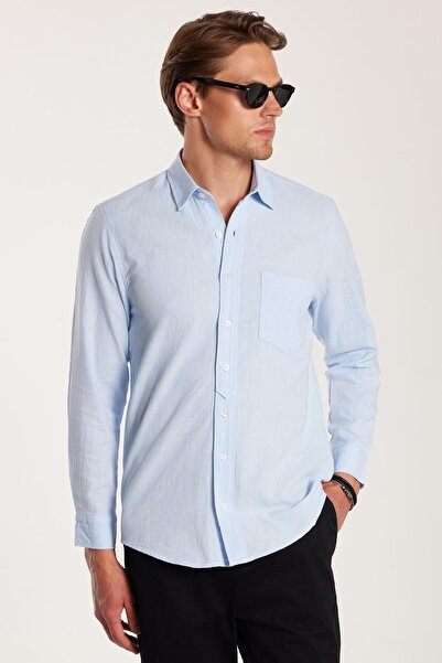 Tudors Ανδρικό πουκάμισο Regular Fit Classic Cut oversized 100% Βαμβάκι Λινό ...