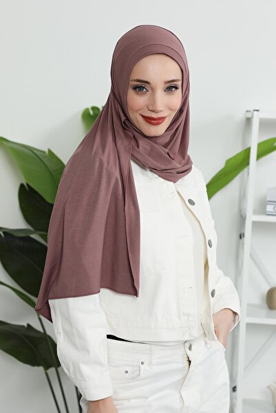 Aisha's Design Πρακτικό χτενισμένο βαμβακερό σάλι, PS-16, Dusty Rose