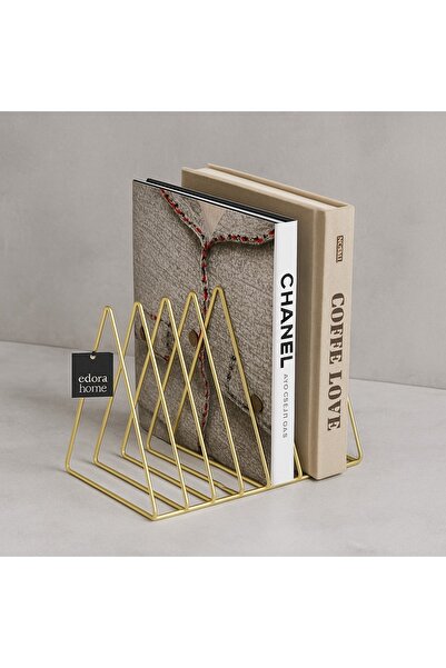 Edora Home Gold Masa Üstü Ofis ve Salon için Çok Amaçlı Kitap Düzenleyici Organizer