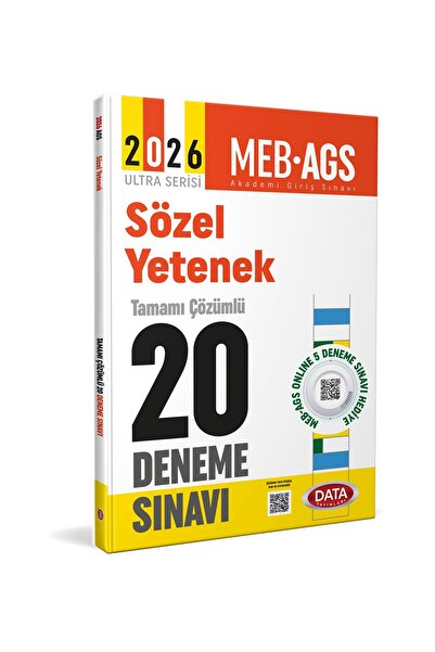 Data Yayınları Data MEB-AGS Sözel Yetenek 22 Deneme Çözümlü Ultra Serisi