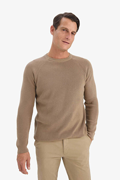 DeFacto Μπεζ ανδρικό πουλόβερ A8458AX/BG684