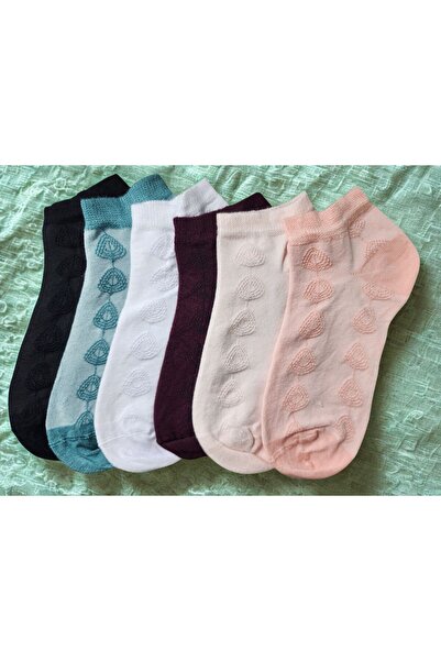 Socketta Women's Bamboo Seamless Jacquard 12-Pack Mixed Color Booties Socks – Premium