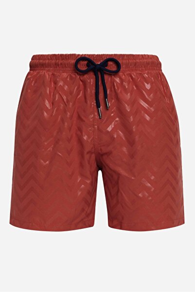 Tudors شورت سباحة رجالي ذو مقاس قياسي وبطانة شبكية سريع الجفاف منقوش بلون الق...