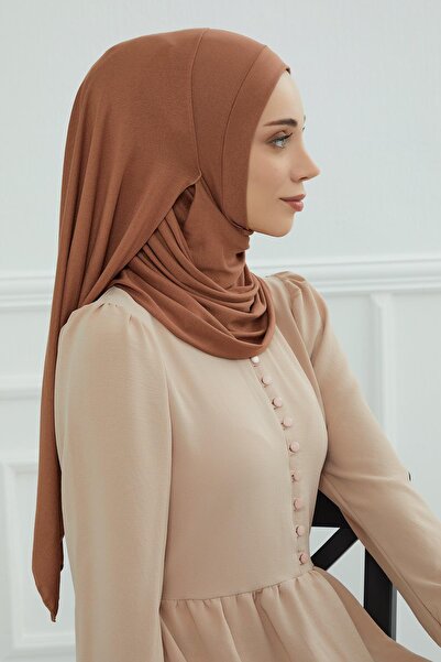 Aisha's Design Πρακτικό χτενισμένο βαμβακερό σάλι, PS-16, Σκούρο καφέ