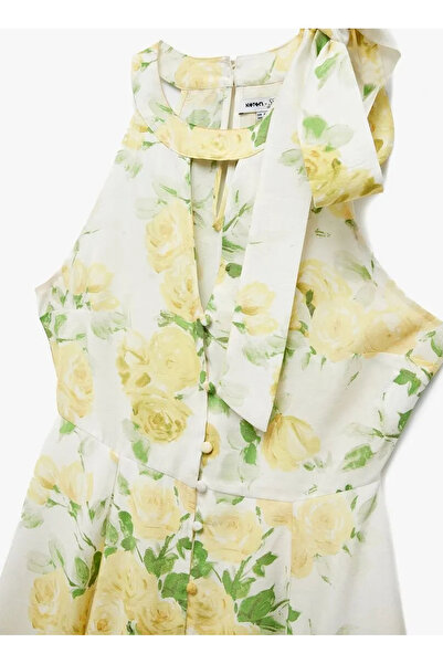 Koton Sarı Mini Kadın Elbise 5SAK80332PW