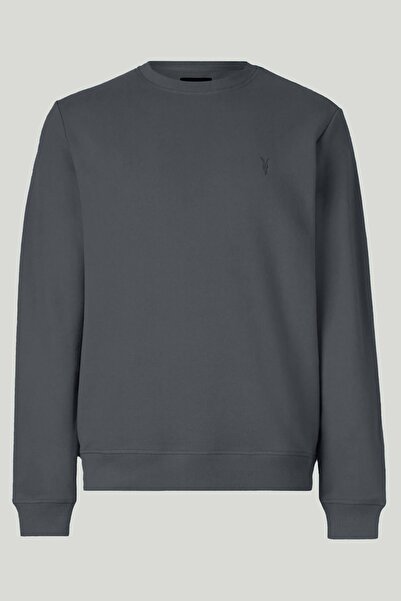 COMBİNE MİCHAİL Füme Renk Basic Bisiklet Yaka Relaxed Regular Erkek Sweatshirt