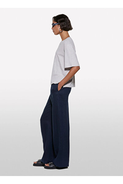 Sisley Crew Neck Gray Women's T-Shirt 3Utfl107C