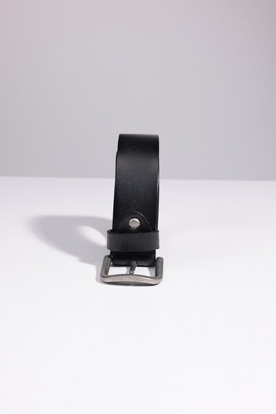 Tudors Чоловічий 100% натуральна шкіра 4 см спортивний чорний ремінь