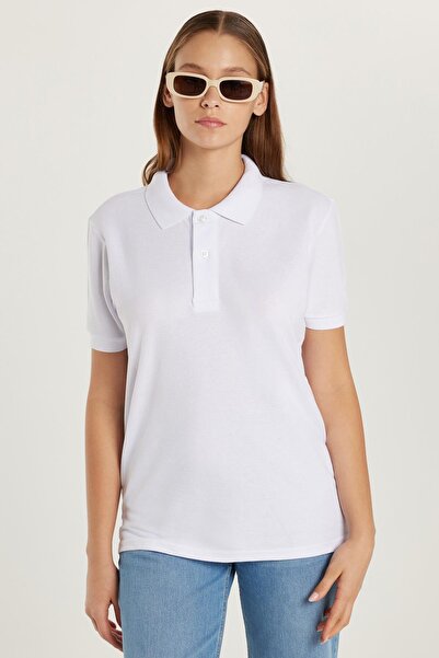 Tudors Pánské Slim Fit Slim Fit Bavlna Měkká textura Prodyšná látka Protikroucející se límec Bílé Polo tričko