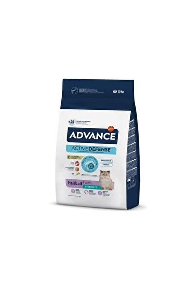 Advance Hairball Hindili Kısırlaştırılmış Kedi Maması 10 Kg