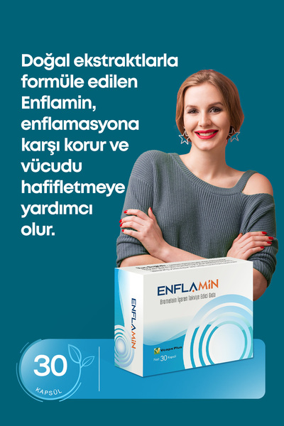CONVITA Enflamin Bromelain 30 Vegan Kapsül Detoks Ödem, Şişlik Ağrı Giderir S...